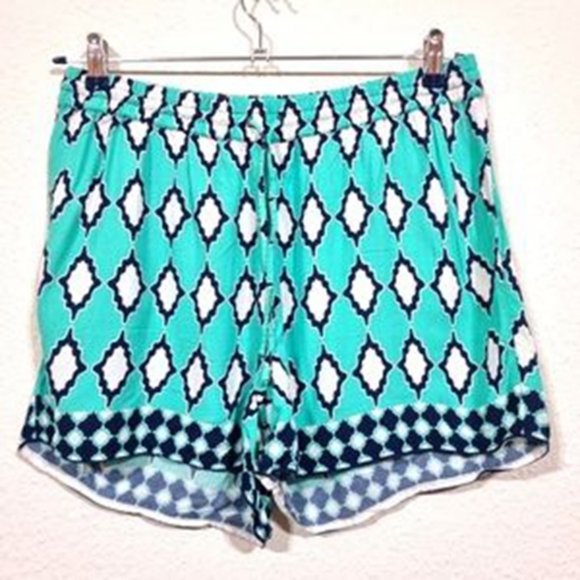 Super Soft Teal Designed Shorts